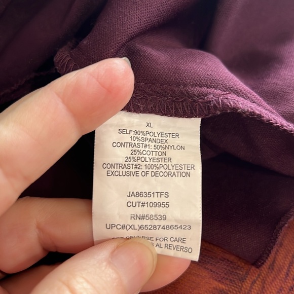 Juniors Speechless floral mesh black wine plum color floral dress women size XL - Picture 10 of 10